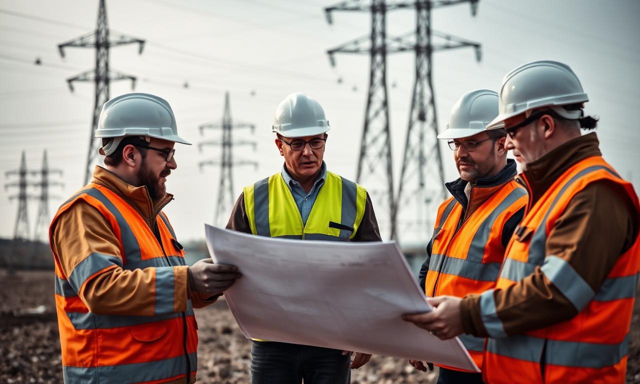 Encadrement de projet Viatis sur chantier haute tension